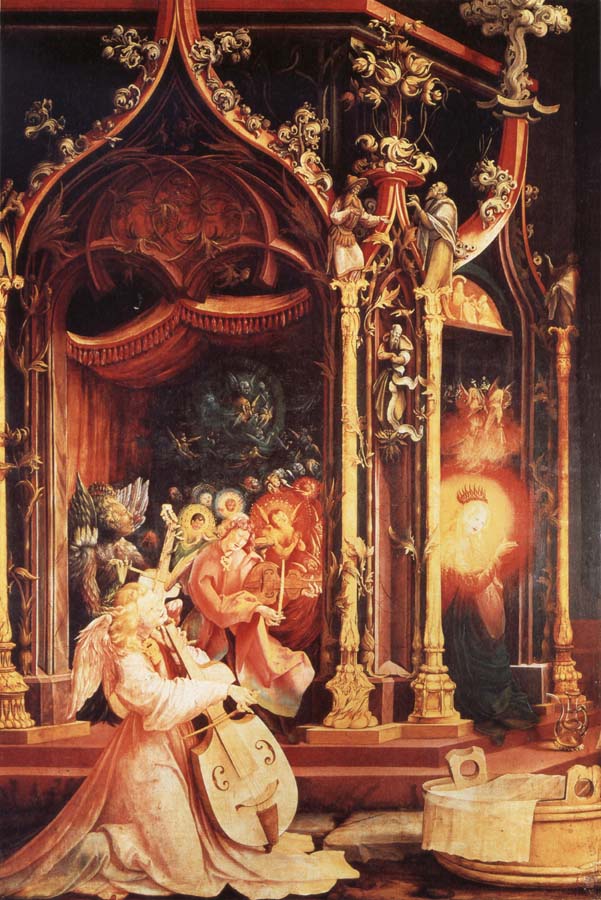 Grunewald, Matthias Der Isenheimer Altar.Ausschnitt:Engelskonzert